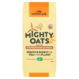 Mornflake Mighty Oats Stoneground Oatmeal 750g, imported from the UK
