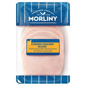 Morlinsky Roast Chicken Fillet Slices 8 x 100g, imported from the UK