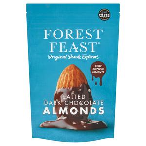 Forest Feast Salted Dark Chocolate Almonds 120g - British product