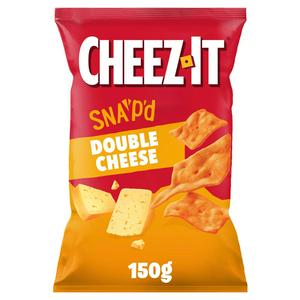 Cheez-It double cheese thin crispy savoury baked snacks 150g - British product