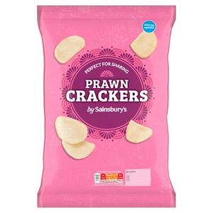 Sainsbury's Prawn Crackers 70g Tapioca Snack (British brand)