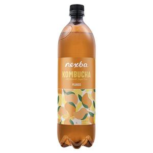 Nexba Kombucha Mango 1L beverage, imported from the UK