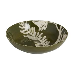 Habitat Floral pasta bowl green 950ml, UK version