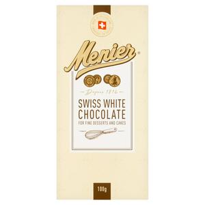 Menier Sveitsisk Hvit Matlagingssjokolade 100g