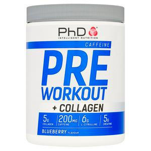 PhD Blueberry Pre Workout Powder 500g, imported from the UK