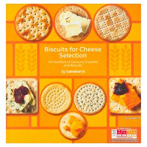 Sainsbury's Biscuits for Cheese Selection Savoury Mix 500g