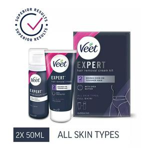Veet Enthaarungscreme-Set für den Intimbereich 2x50ml (britische Marke)