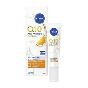 Nivea eye cream Q10 Energy Fresh Look 15ml, imported from the UK