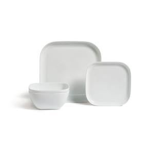 Habitat Riko Square White Dinner Set 12pc, UK version