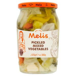 Melis Mixed Pickled Vegetables 670g, imported from the UK