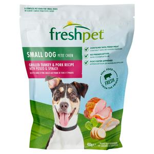 Freshpet small dog food turkey pork recipe 400g - British product