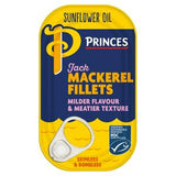 Princes jack mackerel fillets 125g sunflower oil - British product