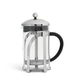 Habitat Chrome 12 Cup Glass Cafetiere with Black Handle, UK version