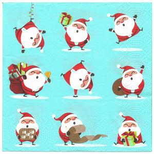 Sainsbury's Home Santa Napkins Pack of 20 (British brand)