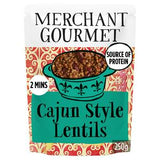 Merchant Gourmet Spicy Cajun Lentils & Kidney Beans 250g, imported from the UK