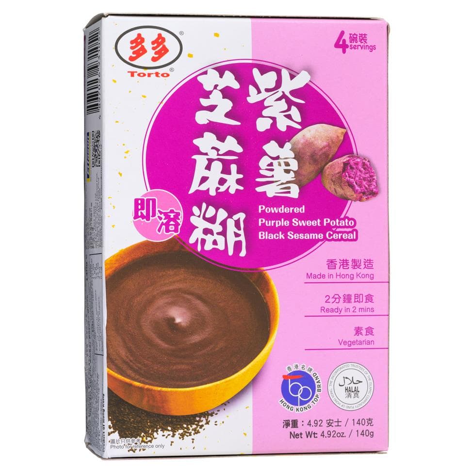 Torto Powdered Purple Sweet Potato Black Sesame Dessert 多多 即溶紫薯芝麻糊