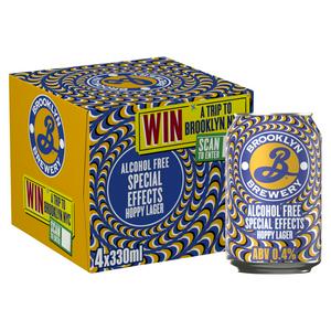 Brooklyn Lager Beer 4 x 330ml cans - British product