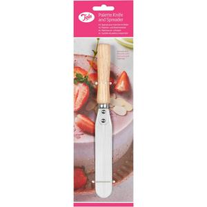 Tala palette knife featuring stainless steel and wood handle (British brand)