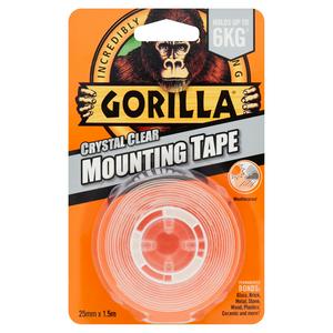 Gorilla Glue heavy duty mounting tape clear double-sided, UK version