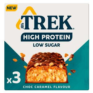 Trek High Protein Caramel Chocolate Bar 3 x 44g (British brand)