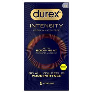 Durex Intensity Latex-Free Nitrile Condoms 5 unit pack - British product