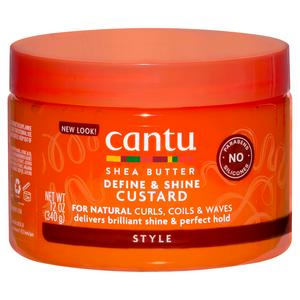 Cantu Shea Butter Define & Shine Custard 340g, Imported from the USA