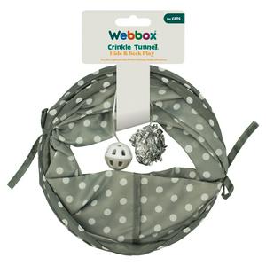 Webbox Crinkle Tunnel for Cats Interactive Toy