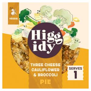 Higgidy Three Cheese Cauliflower Broccoli Pie 200g, UK version