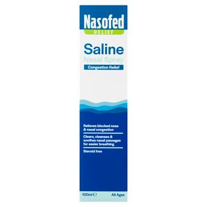 Nasofed Relief Saline Nasal Spray All Ages 100ml, imported from the UK