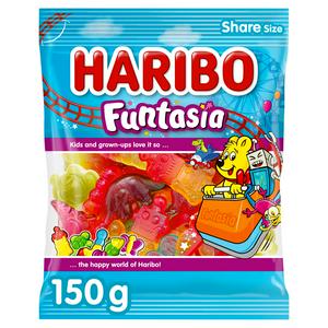 Haribo Funtasia fruit flavour gums share size 150g, UK version