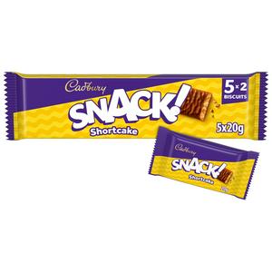 Cadbury Snack chocolate bar shortcake 100g - British product