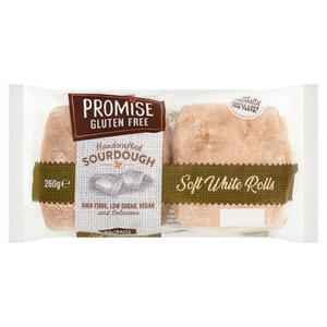 Promise Gluten Free soft white rolls 260g, imported from the UK