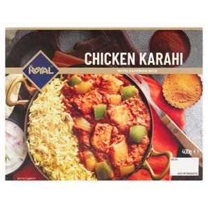 Royal Chicken Karahi with Saffron Rice 400g, imported from the UK