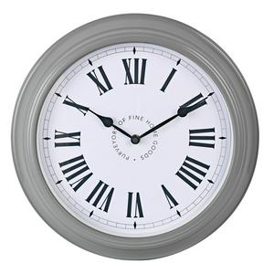 Habitat Stationary Wall Clock Grey 35cm, UK version
