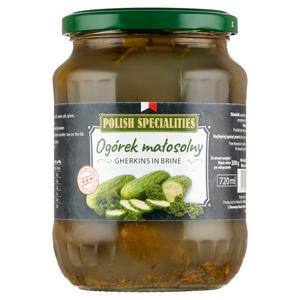 Sainsburys Polish Specialities Gherkins in Brine Pickle 610g- Buy online at McGrocer