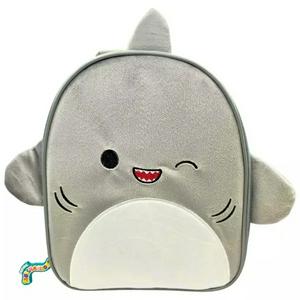 Sainsburys Squishmallows Gordon The Shark Furry Lunch Bag 24.5cm- Buy online at McGrocer