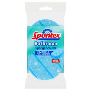 Spontex Badezimmer Schwamm Scheuerschwamm Kratzfrei Badezimmerreinigung 8 x 4 x 13,5 cm