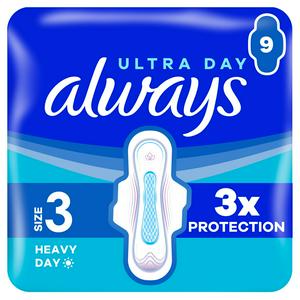 Always Ultra Sanitary Towels Size 3 Wings - British product