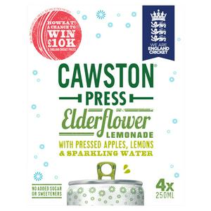 Cawston Press Elderflower Lemonade 4 x 250ml - British product