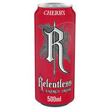 Relentless Cherry Energy Drink 500ml, imported from the UK