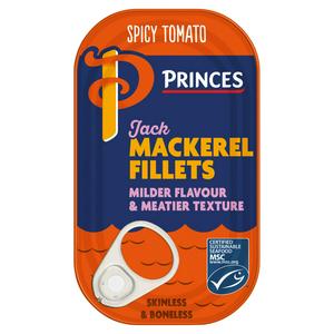 Sainsburys Princes Scharfe Tomaten Jack Makrelenfilets 125g - Online bei McGrocer kaufen
