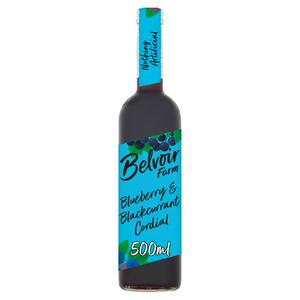Belvoir Farm Blåbær Solbær Cordial Frukt Drikk 500ml