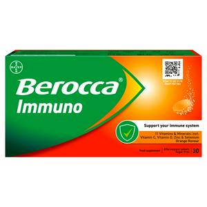 Berocca Immuno Energy effervescent tablets 30 - British product