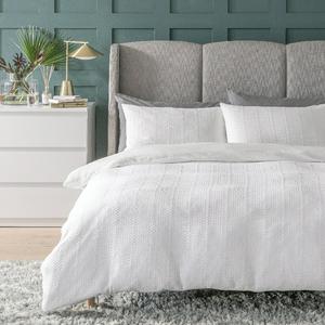 Habitat white waffle bedding set king size, UK version