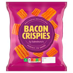 Sainsbury's Bacon Crispies savoury snack 140g (British brand)