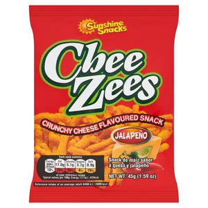 Cheezees Jalapeno cheese puffs 45g - British product
