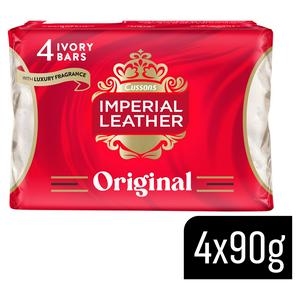 Imperial Leather Original Bar Soap 4x90g, UK version