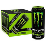 Monster Energy Zero Sugar drink 9x500ml, imported from the UK