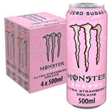 Monster Ultra Strawberry Dreams Energy Drink imported from the UK