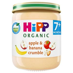 Sainsburys HiPP Organic Apple Banana Crumble Baby Food 160g 7+ Months- Buy online at McGrocer